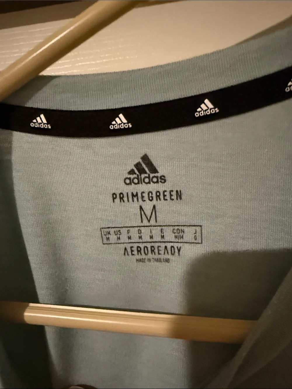 adidas Men’s Pale Blue Short-Sleeve Athletic Tee